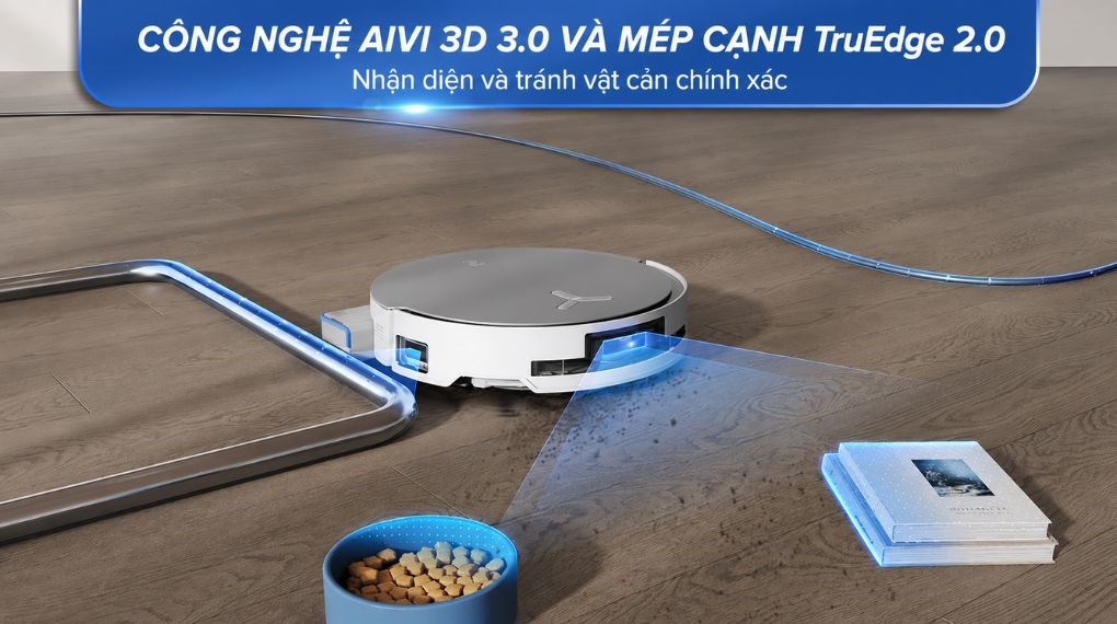 Robot hút bụi lau nhà Ecovacs Deebot X8 PRO OMNI - Trắng