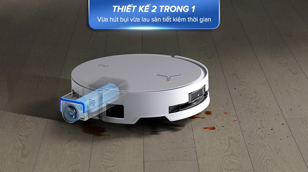 Robot hút bụi lau nhà Ecovacs X8 PRO OMNI - Trắng