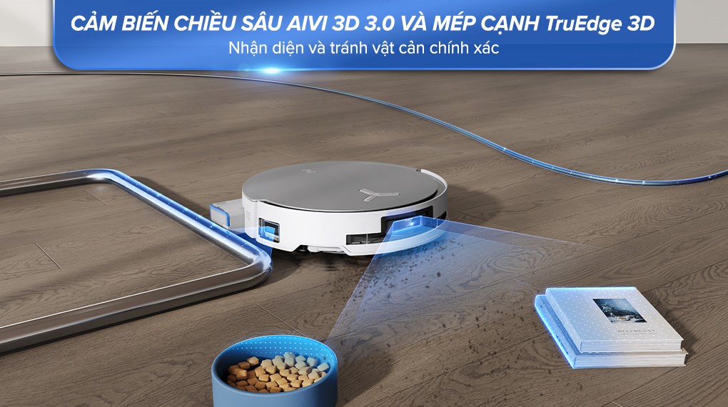 Robot hút bụi lau nhà Ecovacs X8 PRO OMNI - Trắng