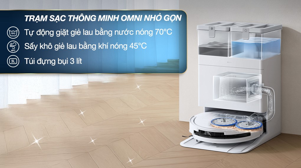 Robot hút bụi lau nhà Ecovacs Deebot T50 OMNI