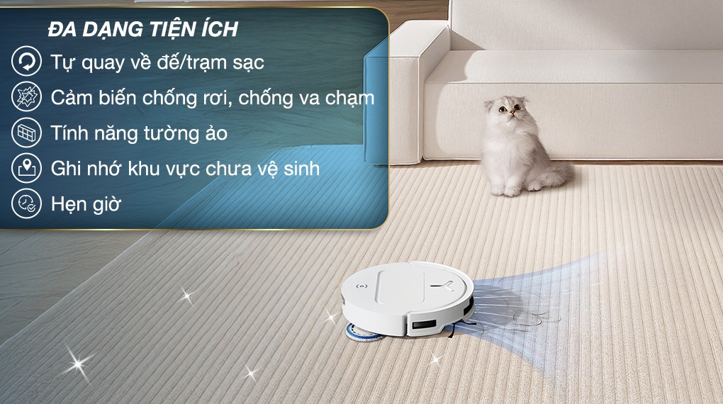 Robot hút bụi lau nhà Ecovacs Deebot T50 OMNI
