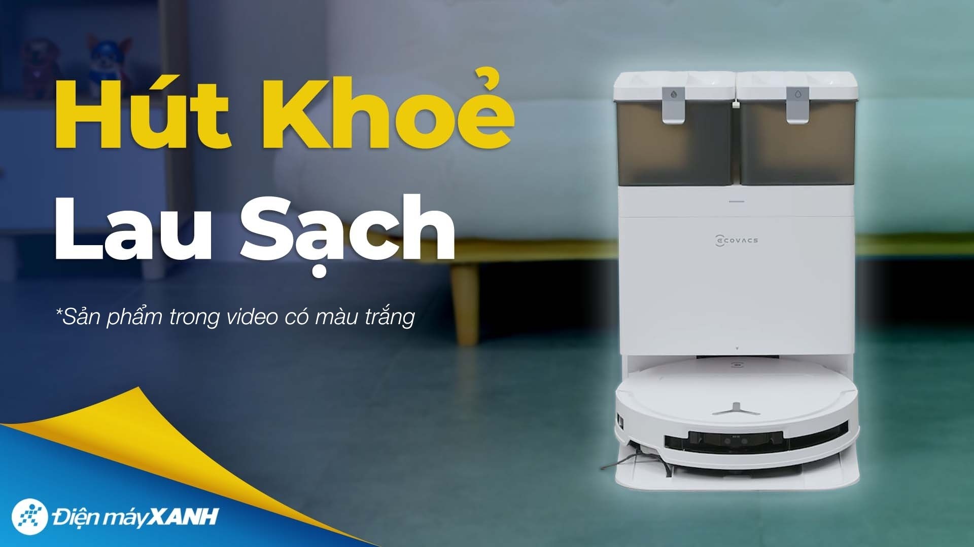 Robot hút bụi lau nhà Ecovacs Deebot T50 Pro OMNI - Trắng