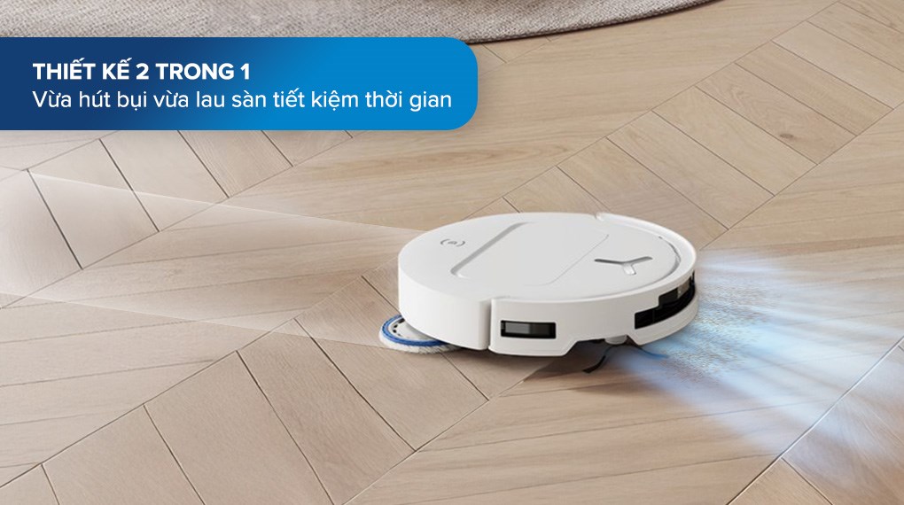 Robot hút bụi lau nhà Ecovacs Deebot T50 Pro OMNI - Trắng