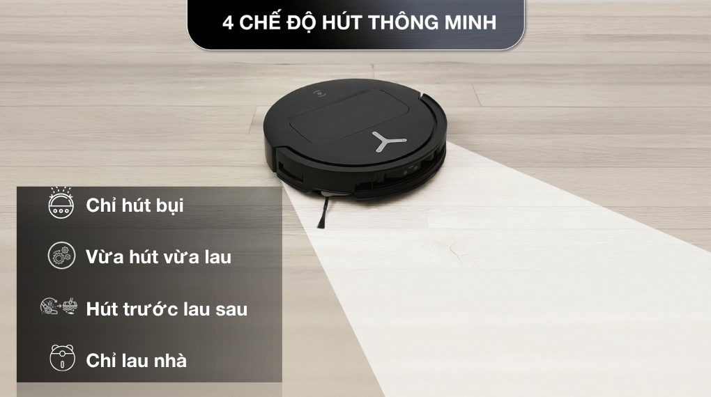 Robot hút bụi lau nhà Ecovacs Deebot T50 Pro OMNI - Đen