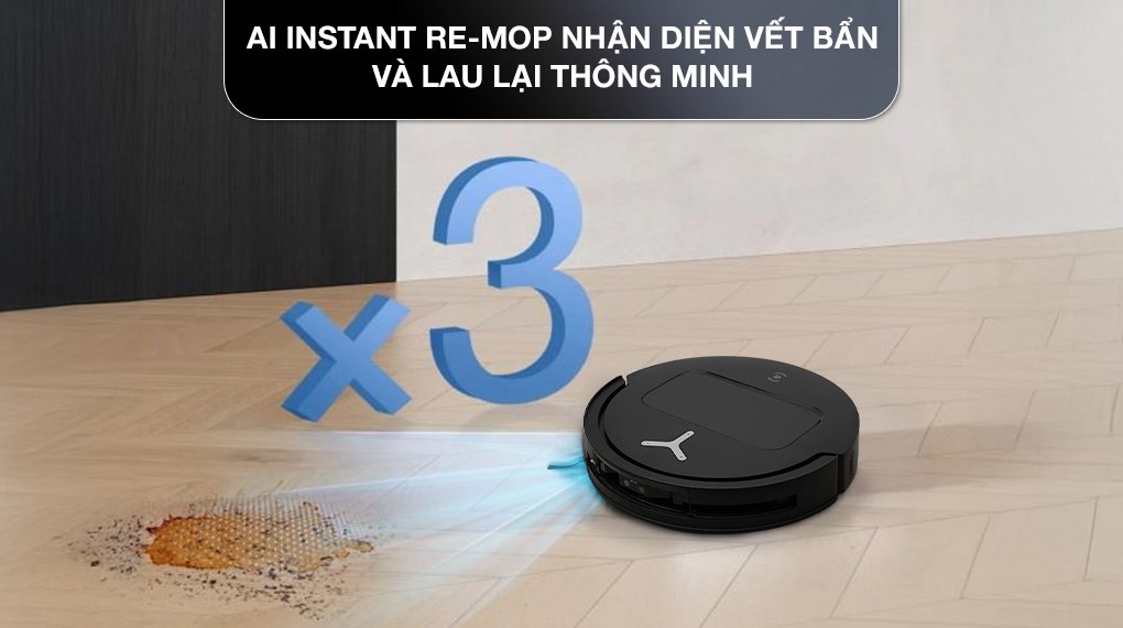 Robot hút bụi lau nhà Ecovacs Deebot T50 Pro OMNI - Đen