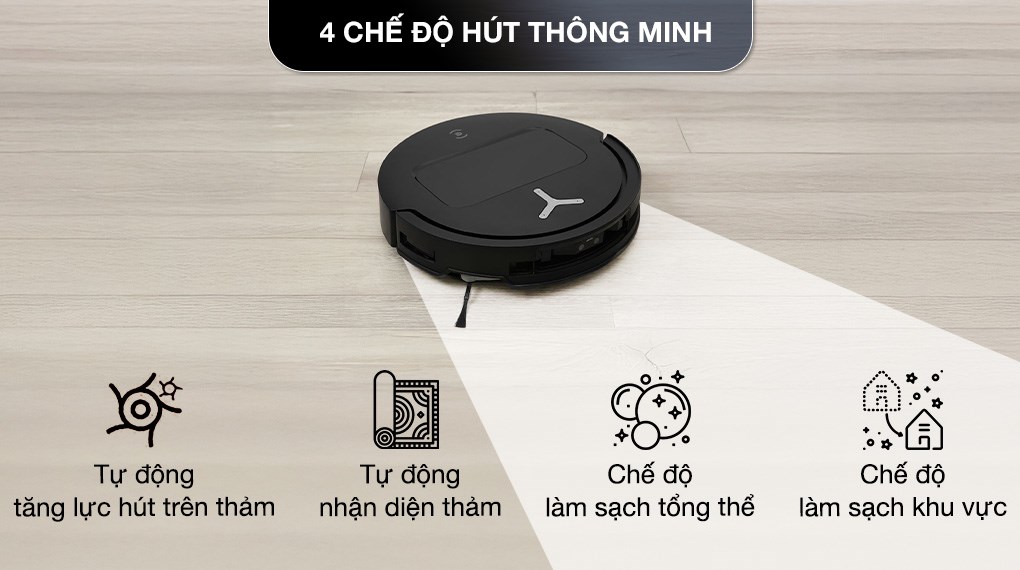 Robot hút bụi lau nhà Ecovacs Deebot T50 Pro OMNI - Đen
