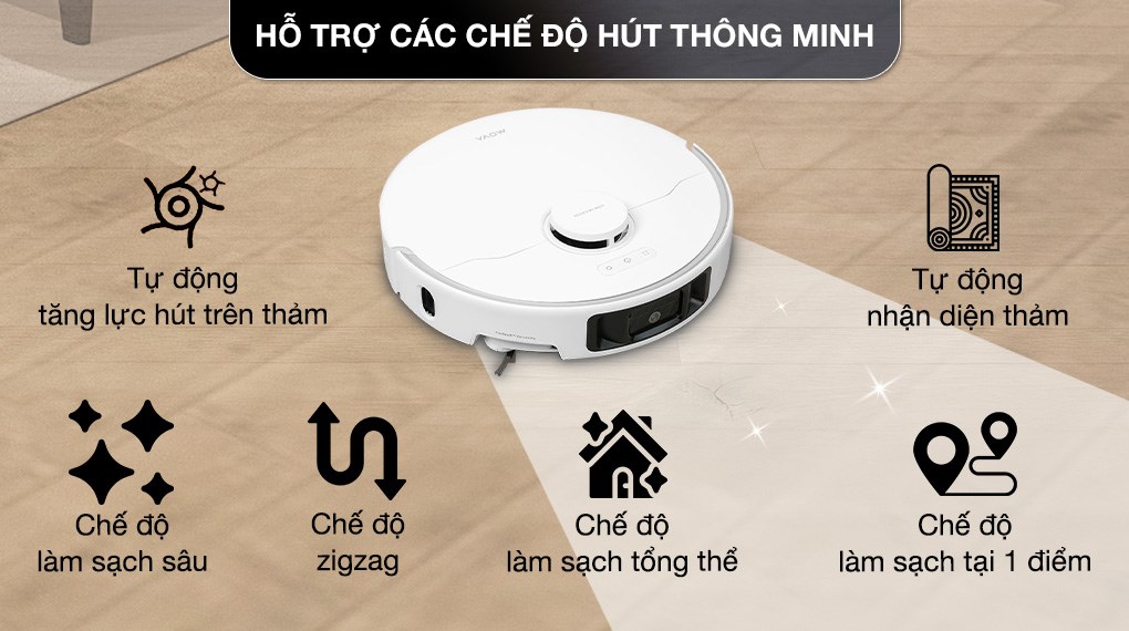 Robot hút bụi lau nhà Mova P50 Ultra