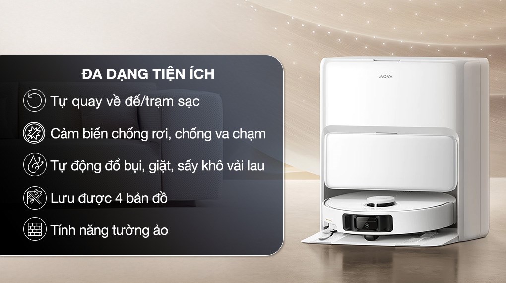 Robot hút bụi lau nhà Mova P50 Ultra