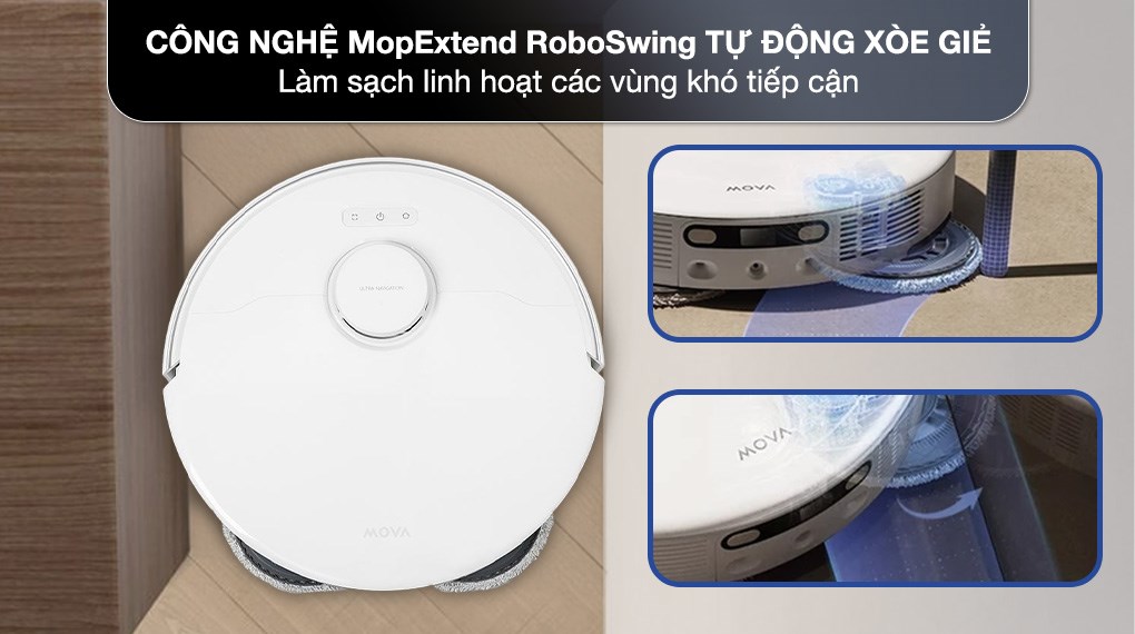Robot hút bụi lau nhà Mova P50 Ultra