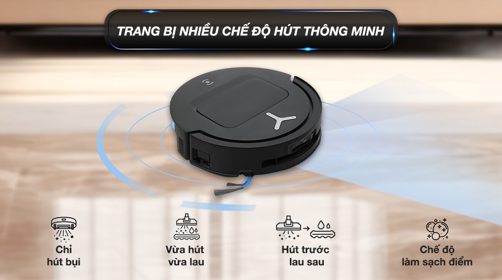 Robot hút bụi lau nhà Ecovacs Deebot T80 OMNI - Đen
