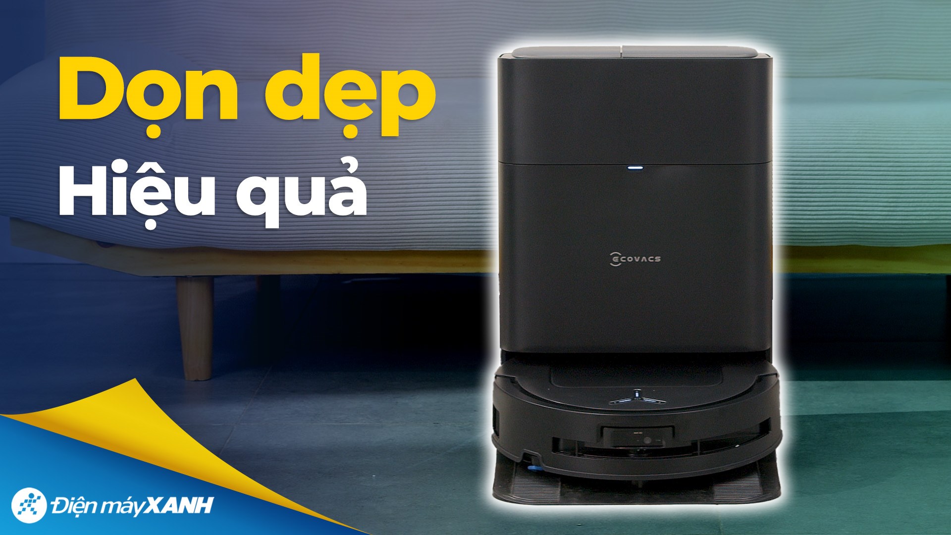 Robot hút bụi lau nhà Ecovacs Deebot T80 OMNI - Đen