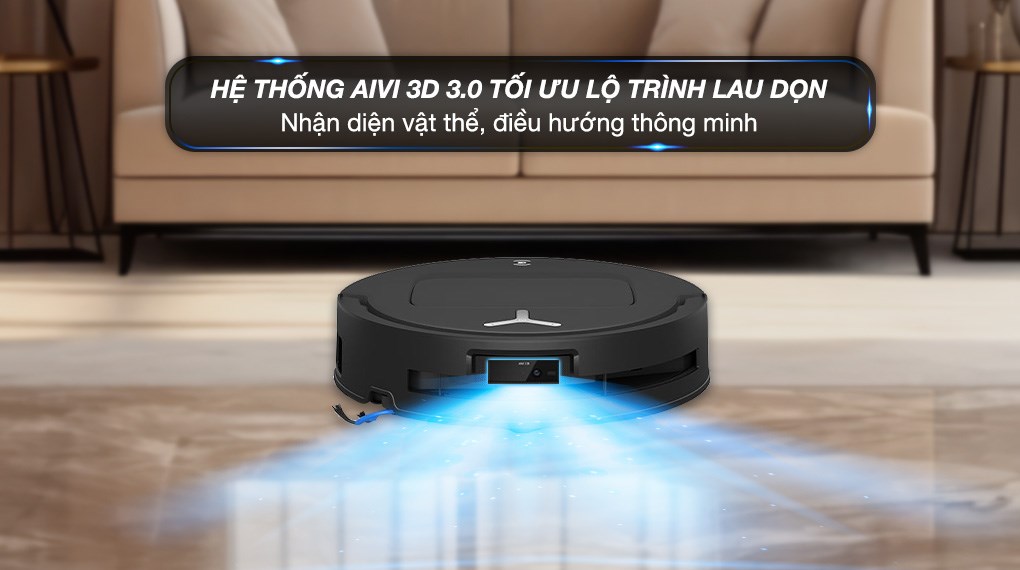 Robot hút bụi lau nhà Ecovacs Deebot T80 OMNI - Đen