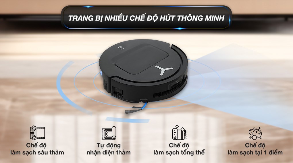 Robot hút bụi lau nhà Ecovacs Deebot T80 OMNI - Đen