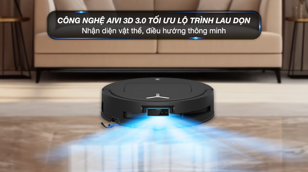 Robot hút bụi lau nhà Ecovacs Deebot T80 OMNI - Đen