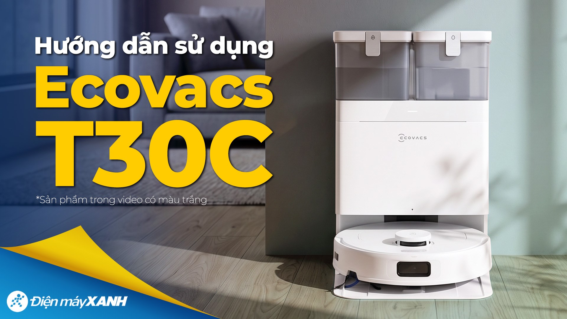 Robot hút bụi lau nhà Ecovacs Deebot T30C - Đen