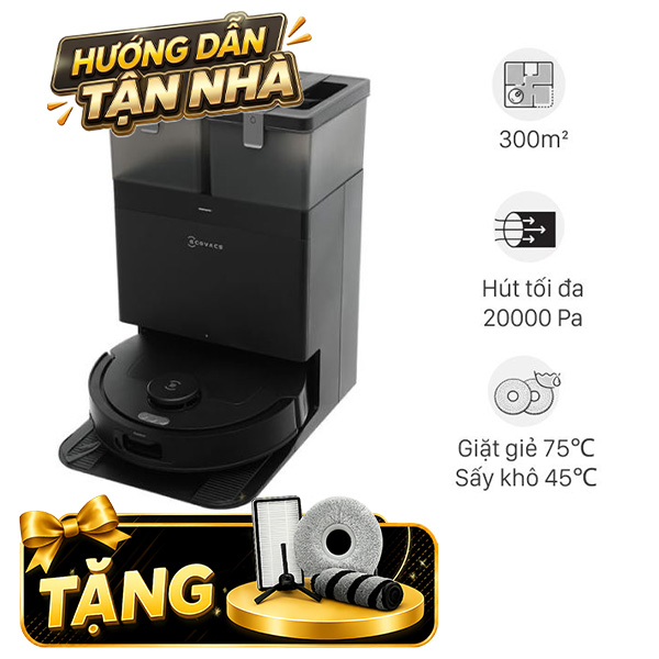 Robot hút bụi lau nhà Ecovacs Deebot T30C - Đen
