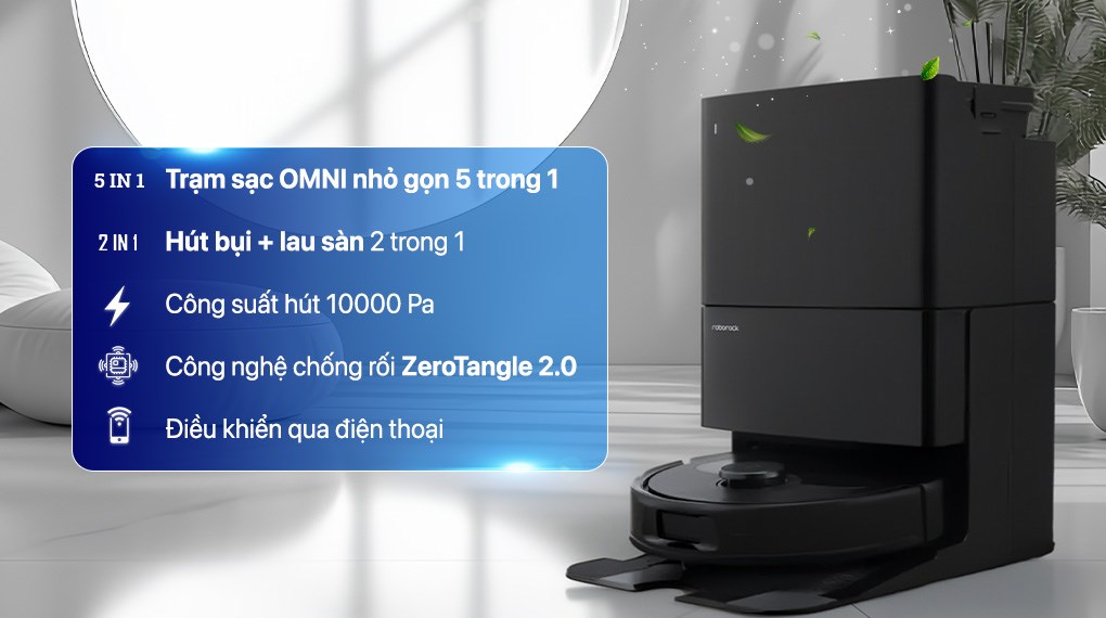 Robot hút bụi lau nhà Roborock QR 798 - Đen