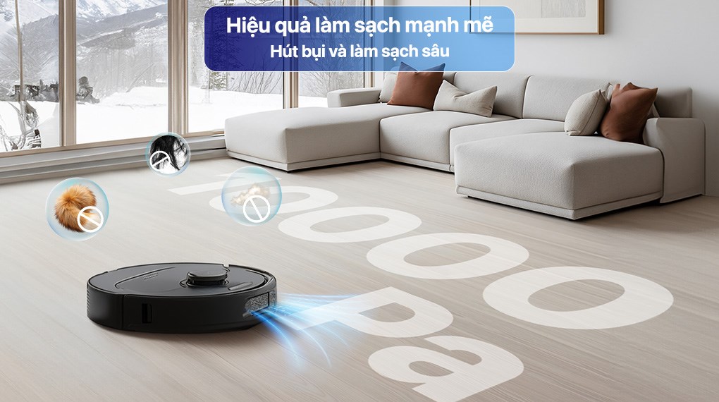 Robot hút bụi lau nhà Roborock QR 798 - Đen