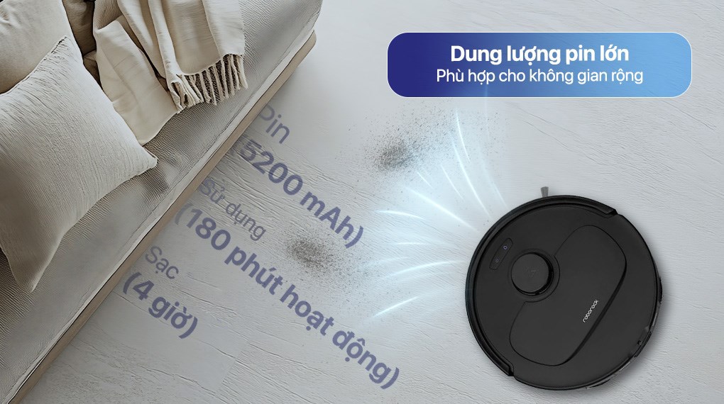 Robot hút bụi lau nhà Roborock QR 798 - Đen