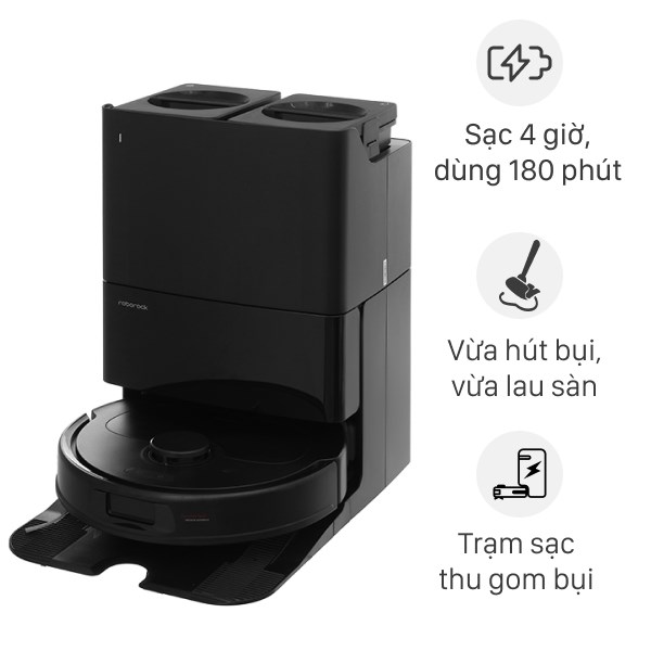 Robot hút bụi lau nhà Roborock QR 798 - Đen