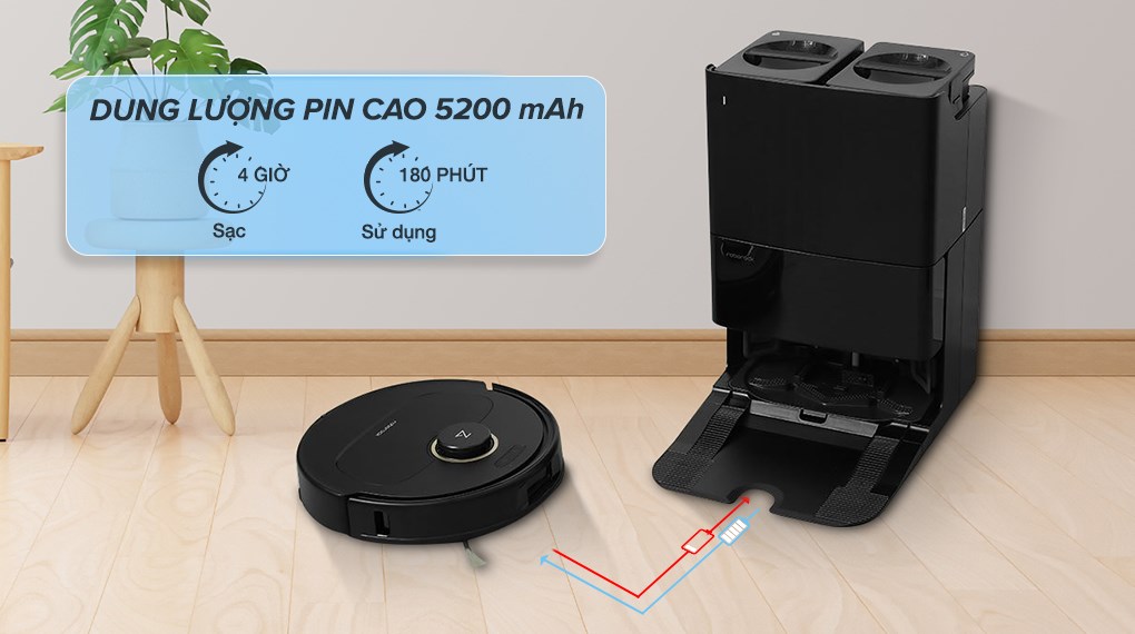 Robot hút bụi lau nhà Roborock Q Revo 5AE - Đen