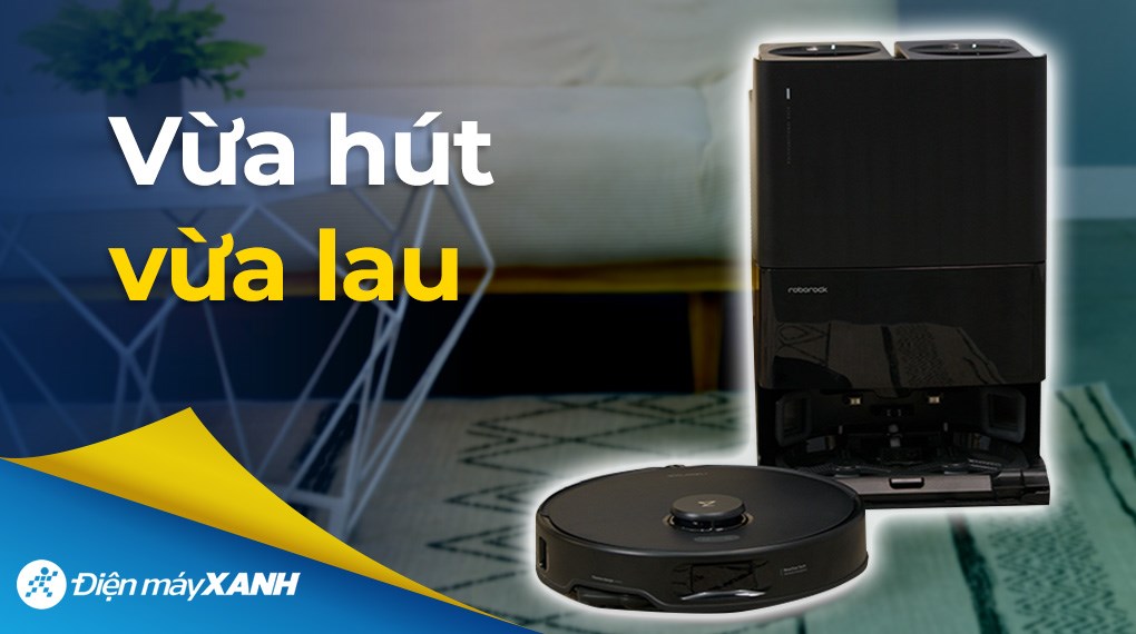 Robot hút bụi lau nhà Roborock Q Revo 5V1 - Đen