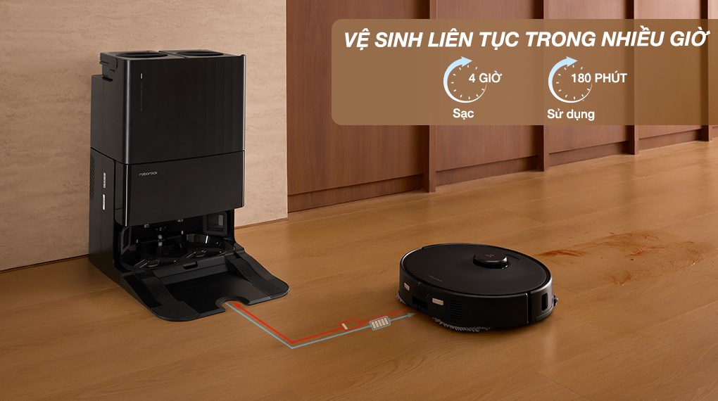Robot hút bụi lau nhà Roborock Q Revo 5V1 - Đen