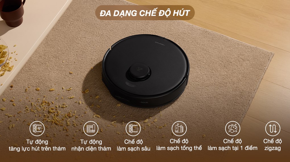 Robot hút bụi lau nhà Roborock Q Revo 5V1 - Đen