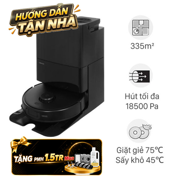 Robot hút bụi lau nhà Roborock Q Revo 5V1 - Đen