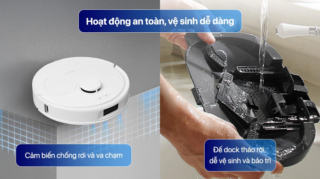 Robot hút bụi lau nhà Roborock QR 798 - Trắng