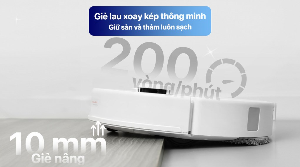 Robot hút bụi lau nhà Roborock QR 798 - Trắng