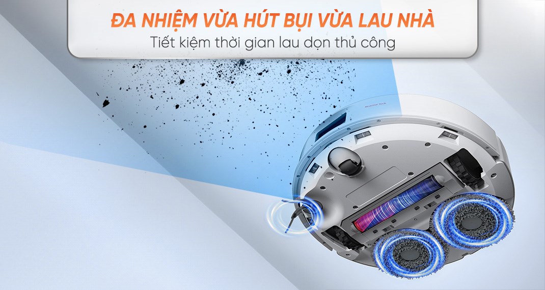 Robot hút bụi lau nhà Roborock Q Revo 5AE - Trắng
