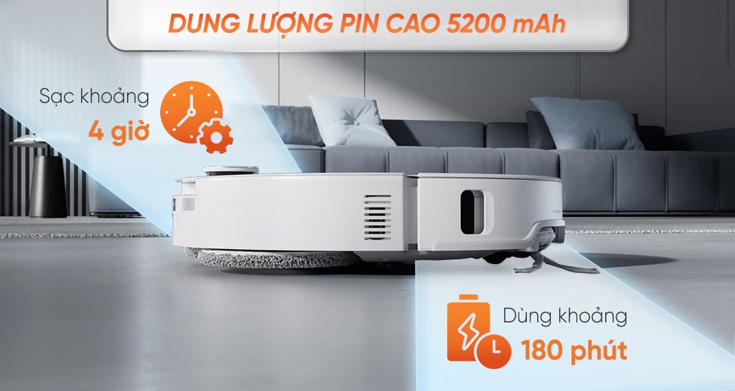 Robot hút bụi lau nhà Roborock Q Revo 5AE - Trắng