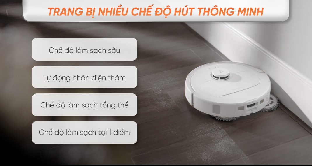 Robot hút bụi lau nhà Roborock Q Revo 5AE - Trắng
