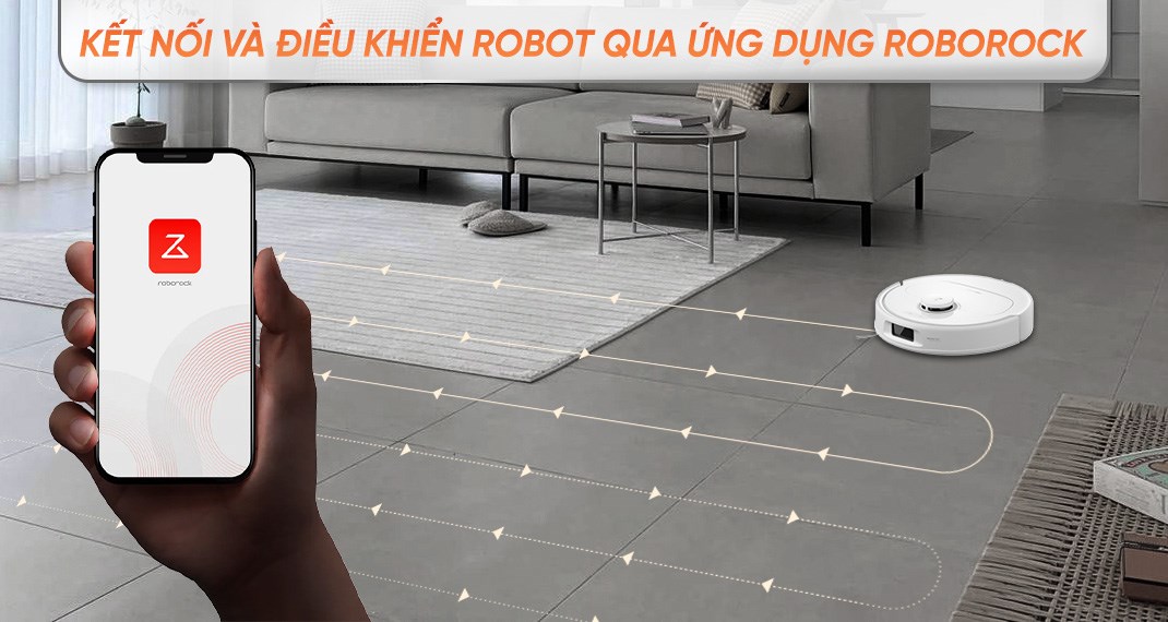 Robot hút bụi lau nhà Roborock Q Revo 5AE - Trắng