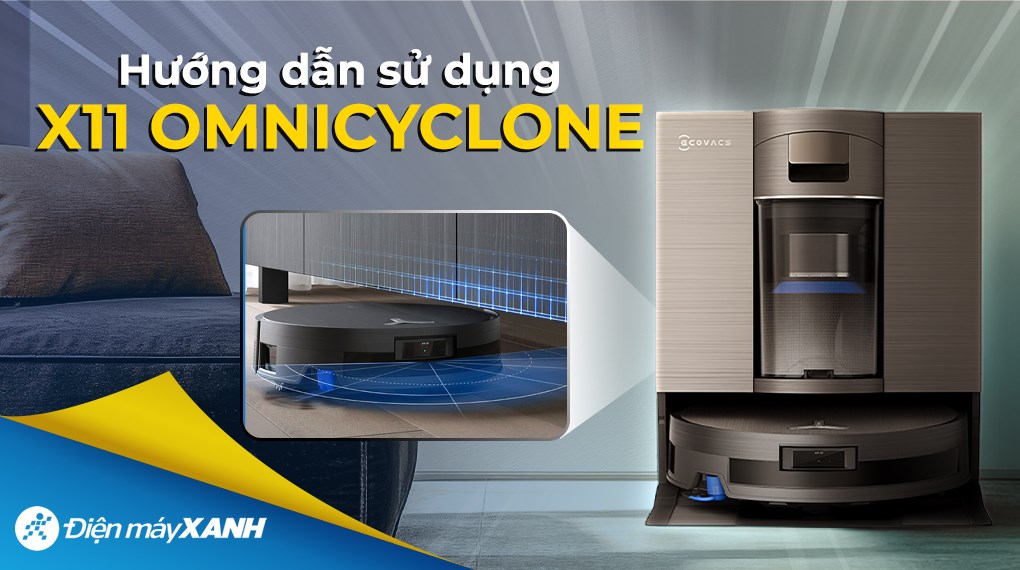 Robot hút bụi lau nhà Ecovacs Deebot X11 OMNICYCLONE