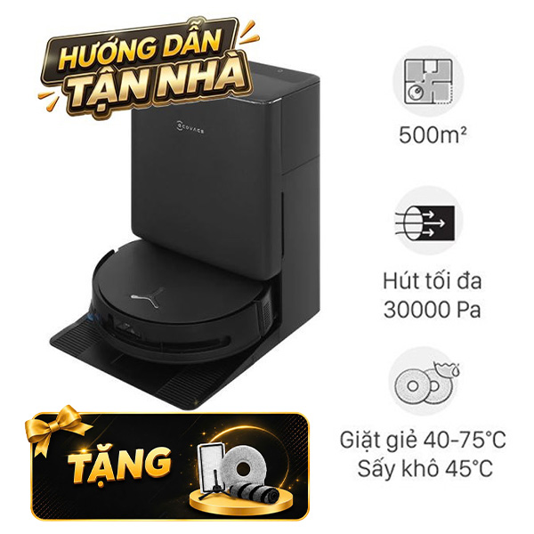 Robot hút bụi lau nhà Ecovacs Deebot T90 PRO OMNI - Đen