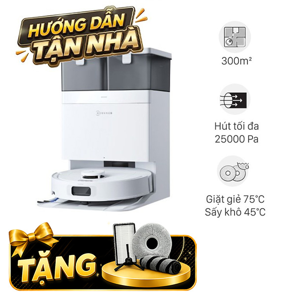 Robot hút bụi lau nhà Ecovacs T30C Gen 2 Trắng