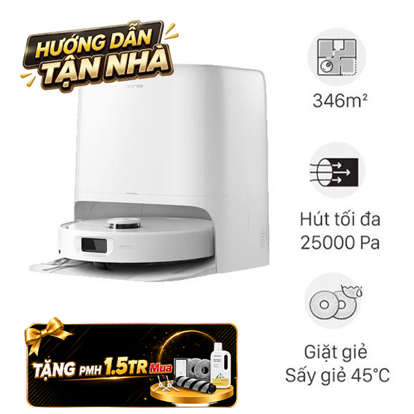 Robot hút bụi lau nhà Roborock Qrevo 2 Pro - Trắng