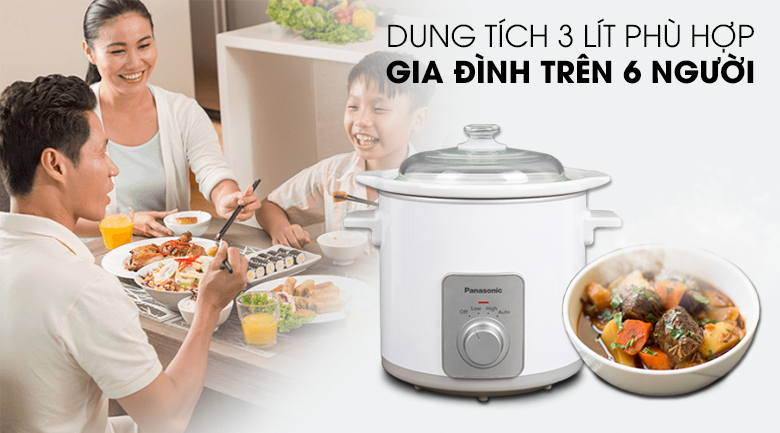 Nồi nấu chậm Panasonic 3 lít NF-N30ASRA