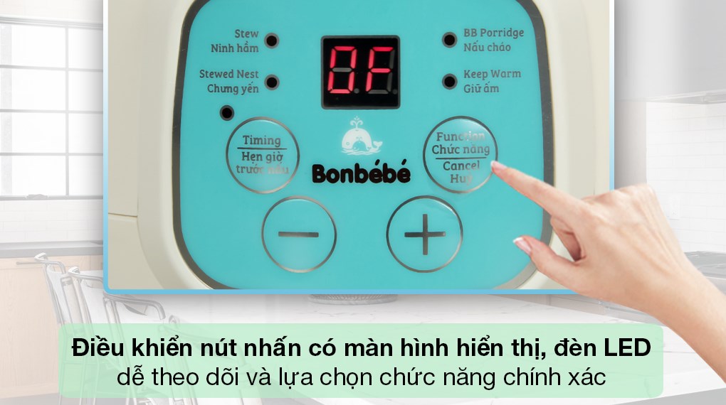 Nồi nấu chậm Bonbébé 0.8 lít BB-37