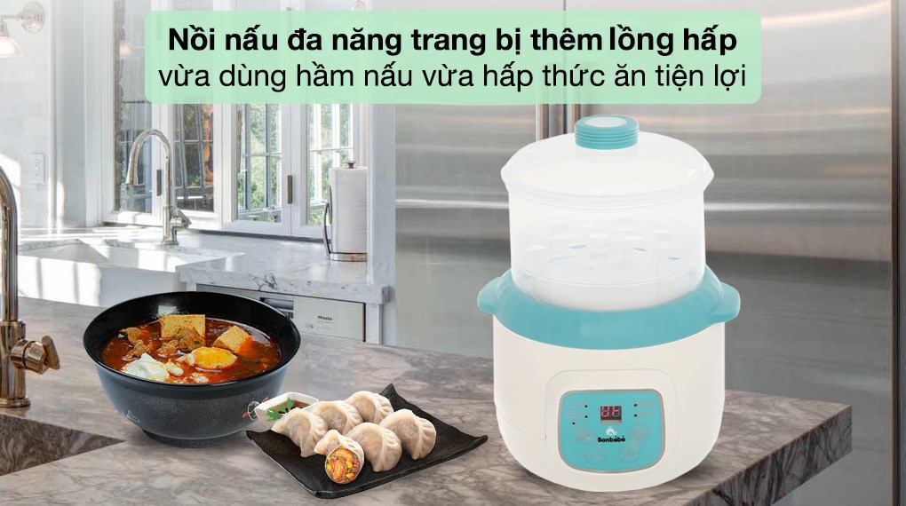Nồi nấu chậm Bonbébé 0.8 lít BB-37