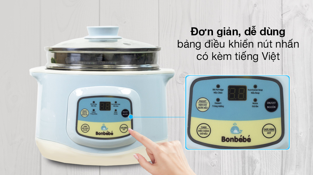 Nồi nấu chậm Bonbébé 1 lít BB-31