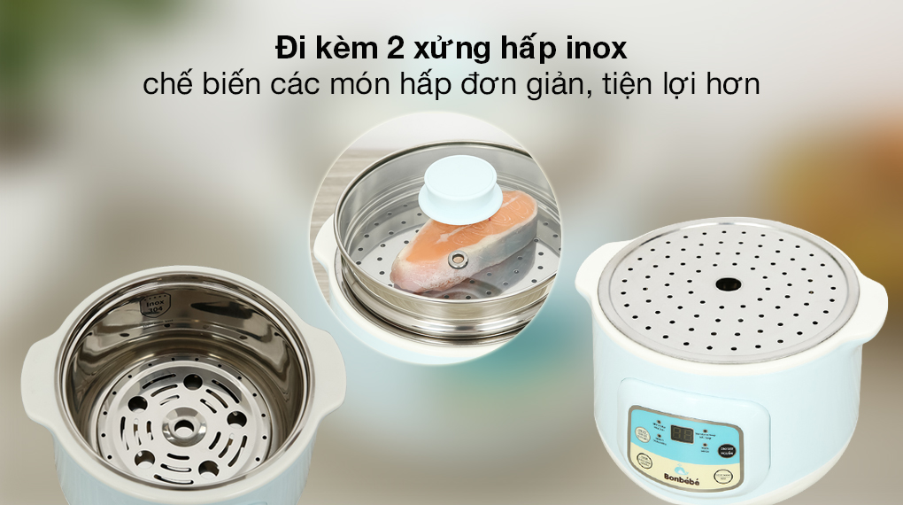 Nồi nấu chậm Bonbébé 1 lít BB-31