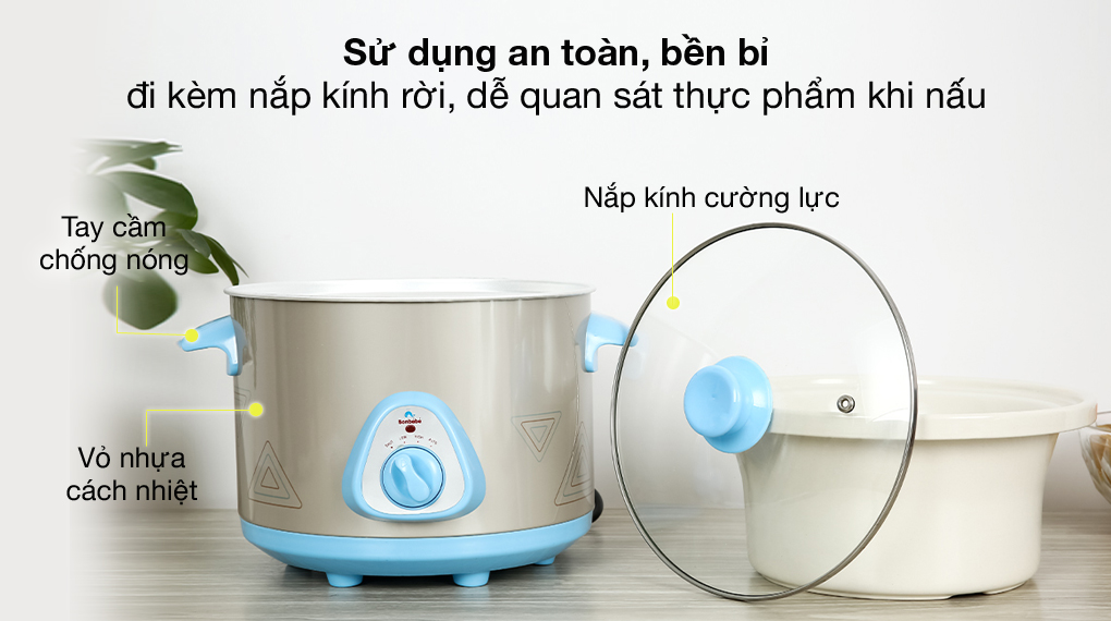 Nồi nấu chậm Bonbébé 2.5 lít BB-17