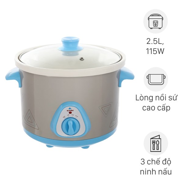Nồi nấu chậm Bonbébé 2.5 lít BB-17