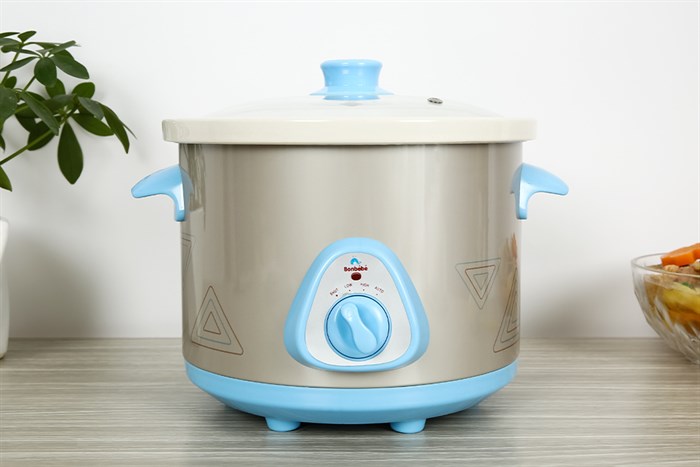 Nồi nấu chậm Bonbébé 2.5 lít BB-17 Màu Xanh Dương