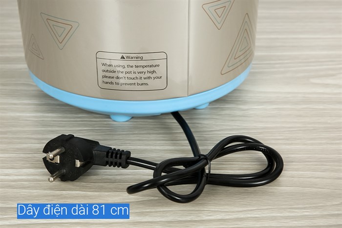 Nồi nấu chậm Bonbébé 2.5 lít BB-17 Màu Xanh Dương