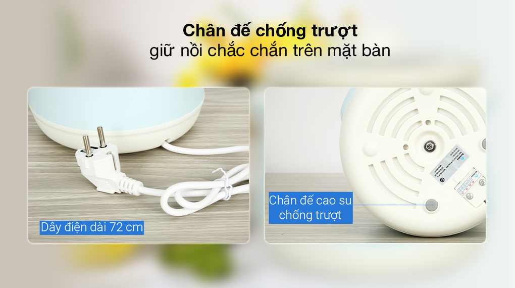 Nồi nấu chậm Bonbébé 1 lít BB-38 Xanh