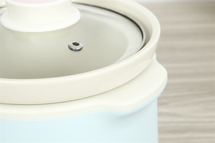 Nồi nấu chậm Bonbébé 1 lít BB-38 Xanh Màu Xanh Dương